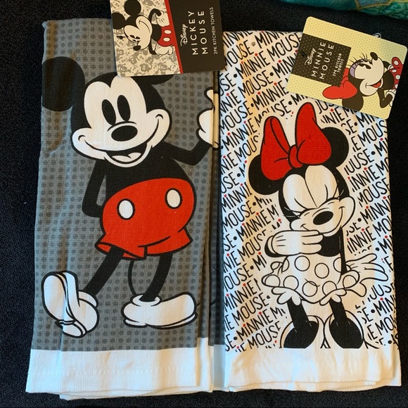Disney Other - Disney Mickey and Minnie Tea Towels 2x 2pks